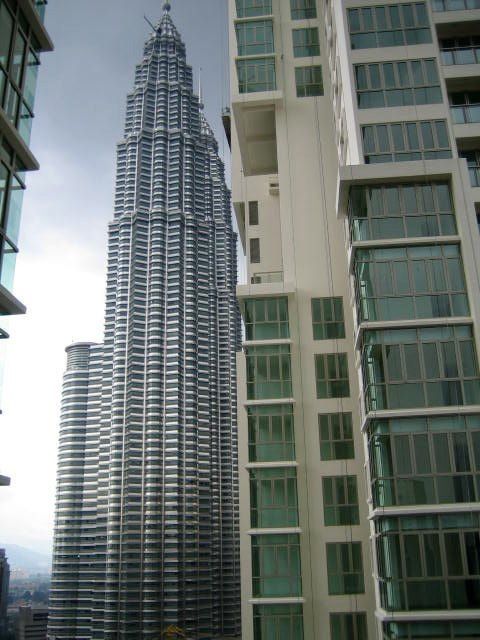 Petronas Twin Towers seen from the apartment